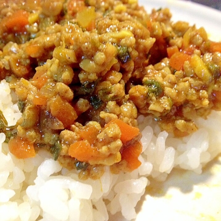 子供の苦手野菜でドライカレー